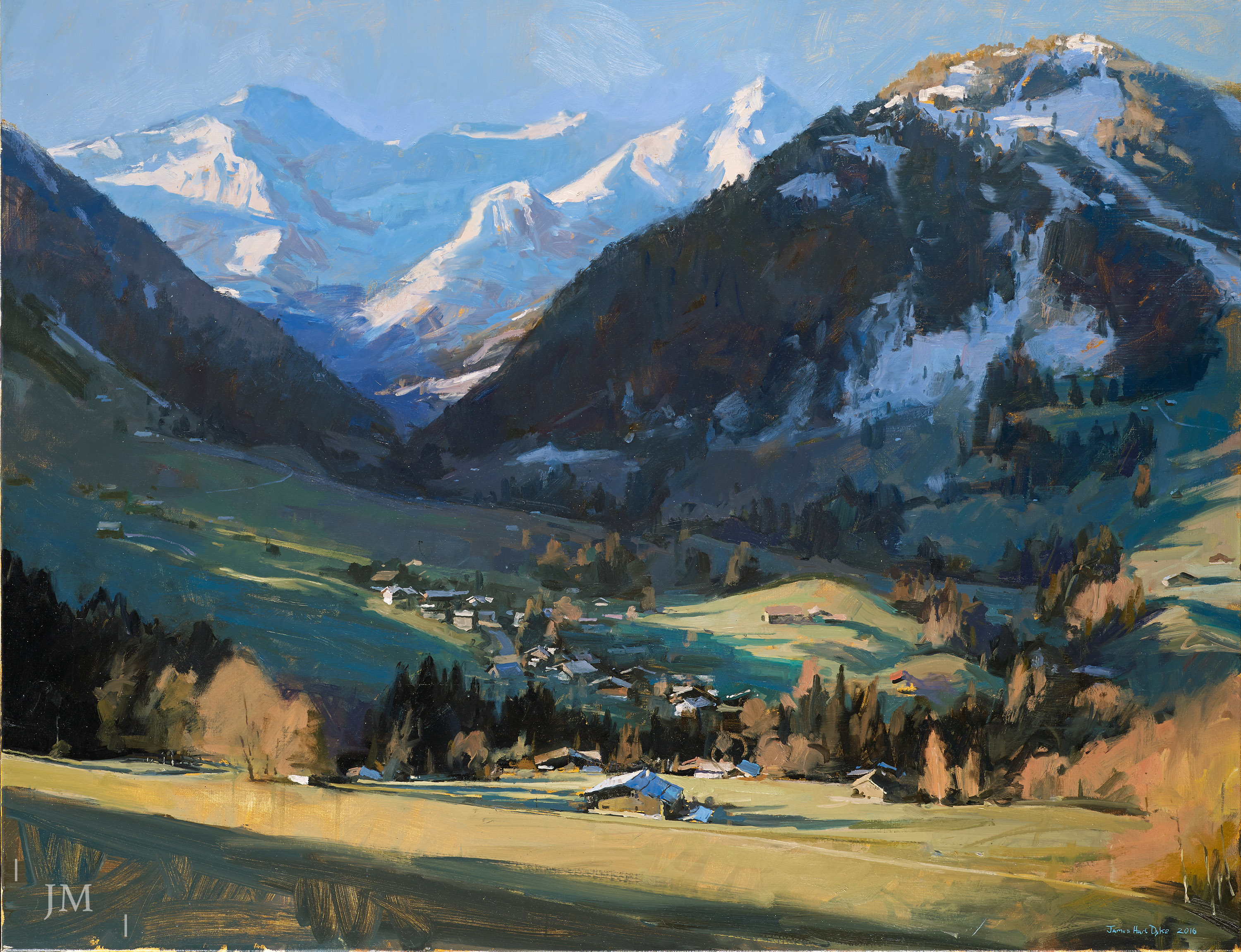 Wildhorn and Spitzhorn, Gstaad, Switzerland – a panorama